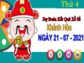 Dự đoán XSKH ngày 21/7/2021 – Dự đoán KQXS Khánh Hòa thứ 4