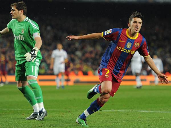 David Villa trong màu áo của Barcelona