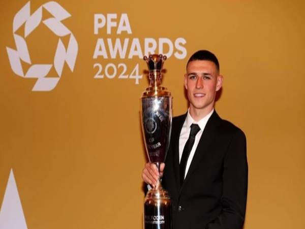 Bóng đá QT 21/8: Phil Foden giành giải thưởng cá nhân