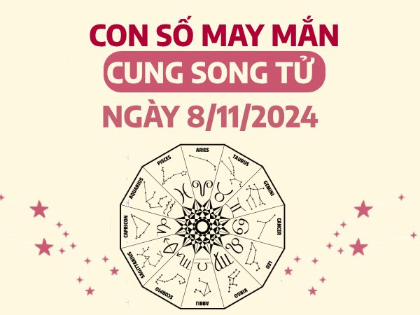 Thống kê con số cát lộc của cung Song Tử ngày 8/11/2024