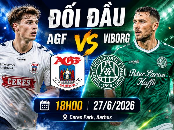 Số liệu thống kê về AGF gặp Viborg hôm nay ngày 27/6