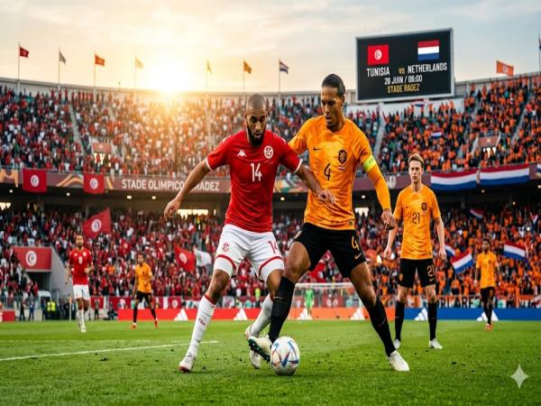 Số liệu về đội hình dự kiến Tunisia gặp Hà Lan hôm nay