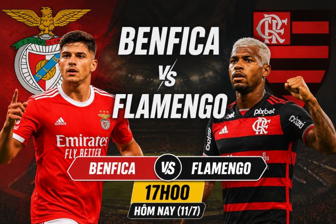 Số liệu về đội hình dự kiến Benfica gặp Flamengo hôm nay